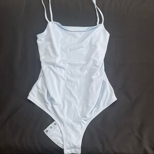 Baby Blue Bodysuit Top